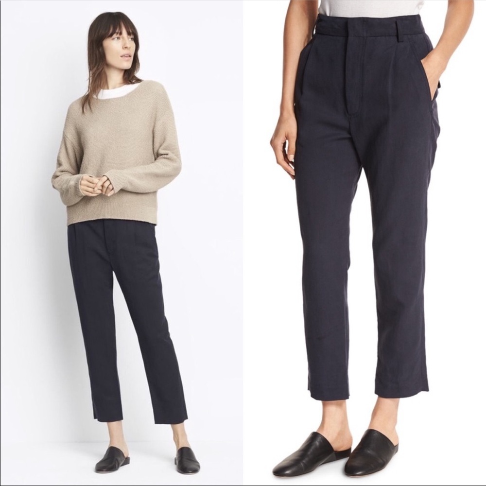 NWT Slouchy Linen-Blend Cropped size 8